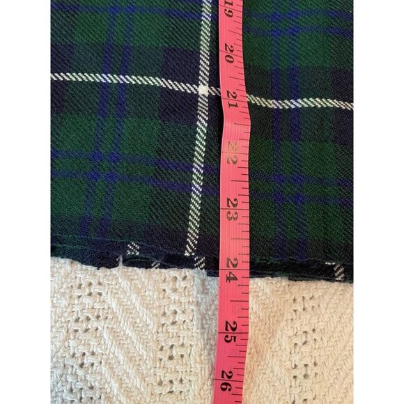 Men’s Scottish Kilt Size 44 Green plaid‎ belted Scottish Design Tartans - Picture 7 of 8